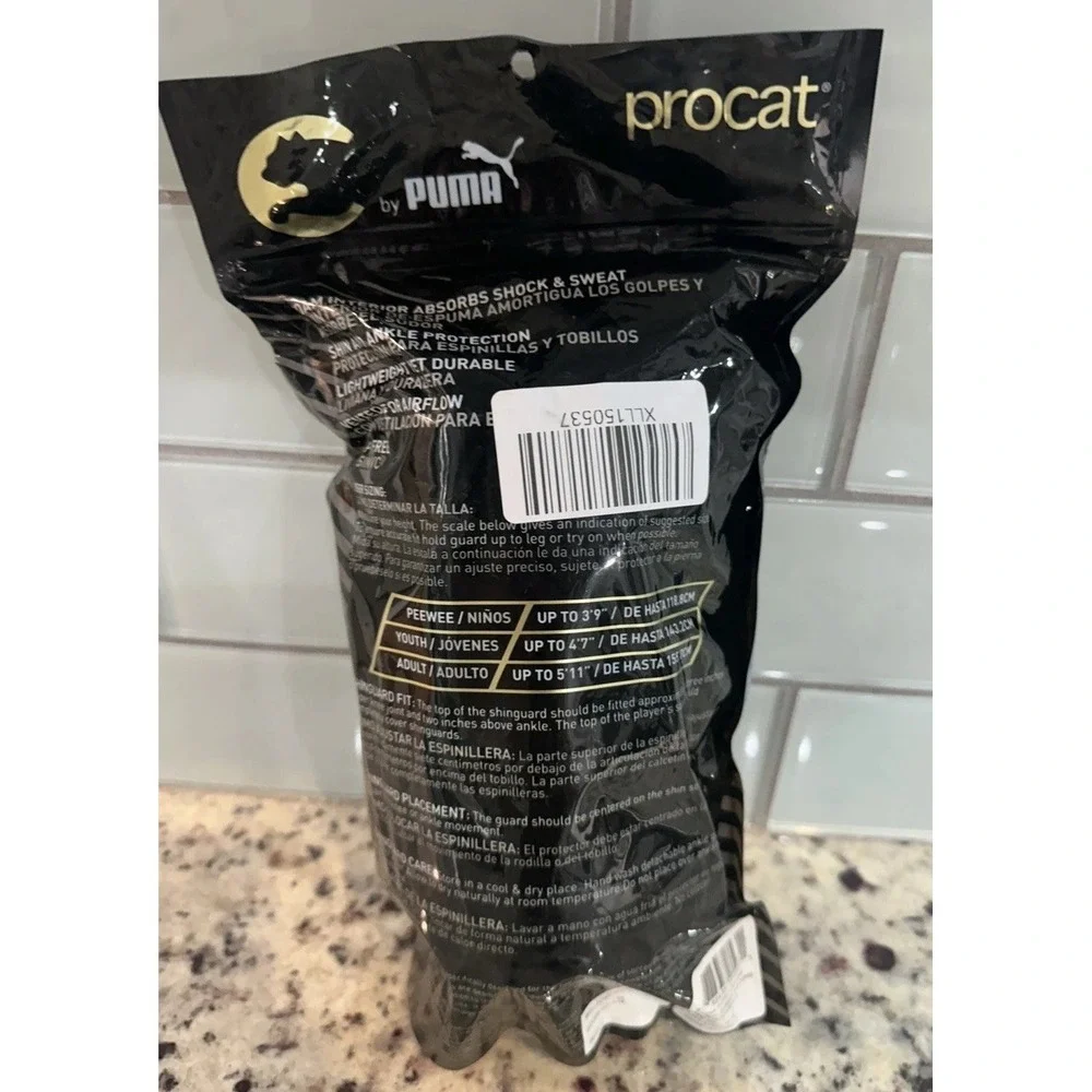 New ProCat Technique Stirrup Guards PEEWEE Youth Small Shin guards & Ankle Sock